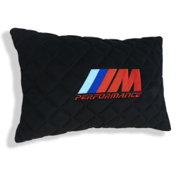 Подушка из алькантары с вышивкой 